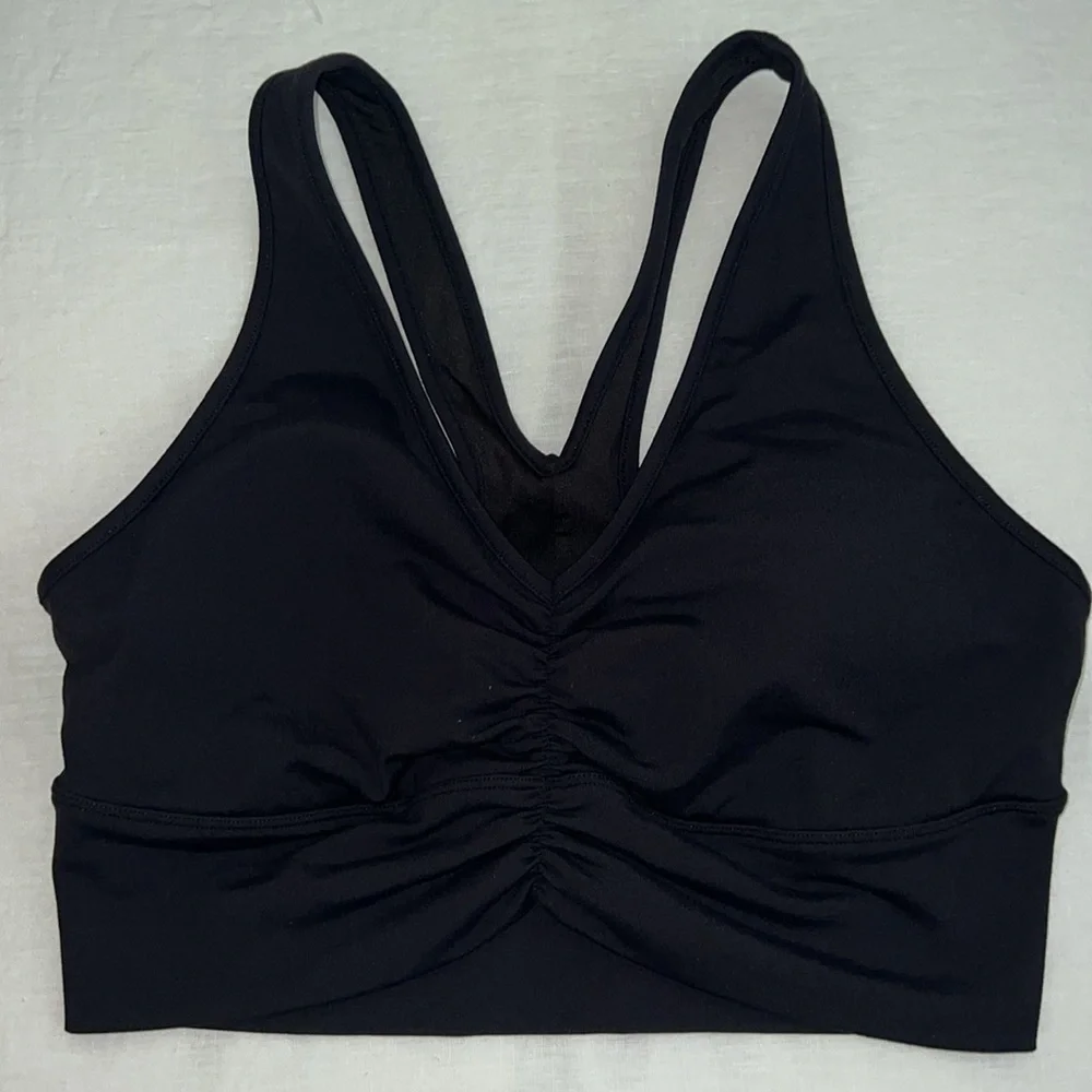 ALO Yoga Black Wild Thing Sports Bra Large - Picture 3 of 9